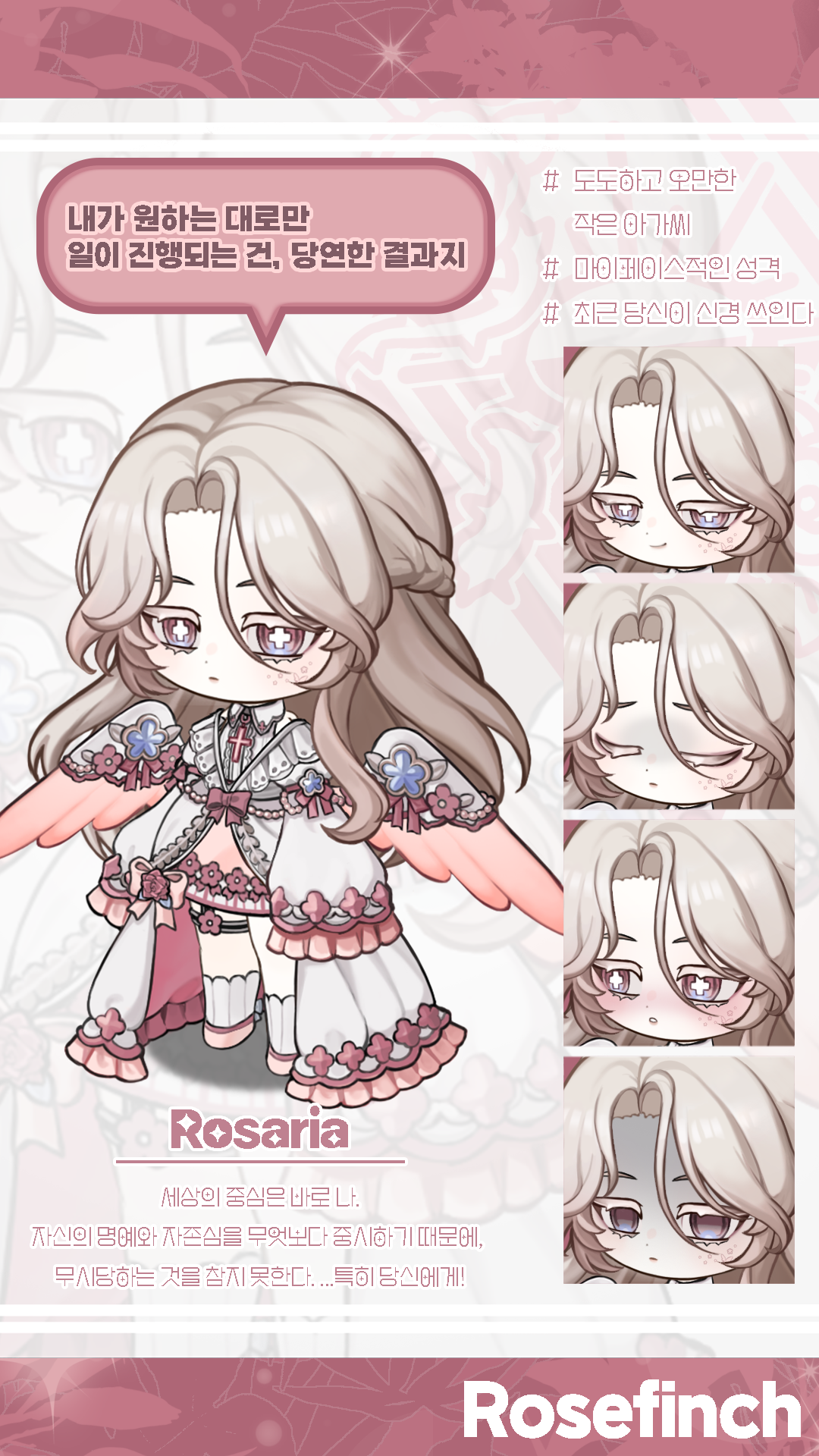 Rosefinch_ 캐릭터 원화+스파인 애니메이션