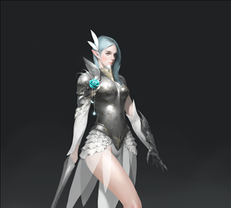 여자엘프 한손검