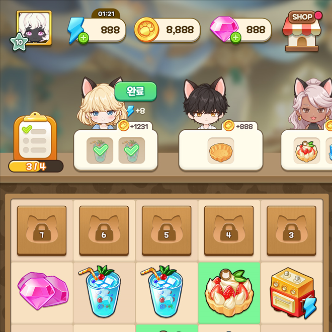CASUAL MERGE PUZZLE UI/UX
