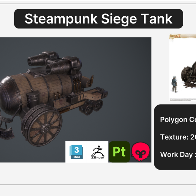 작업물_Steampunk_Siege_Tank