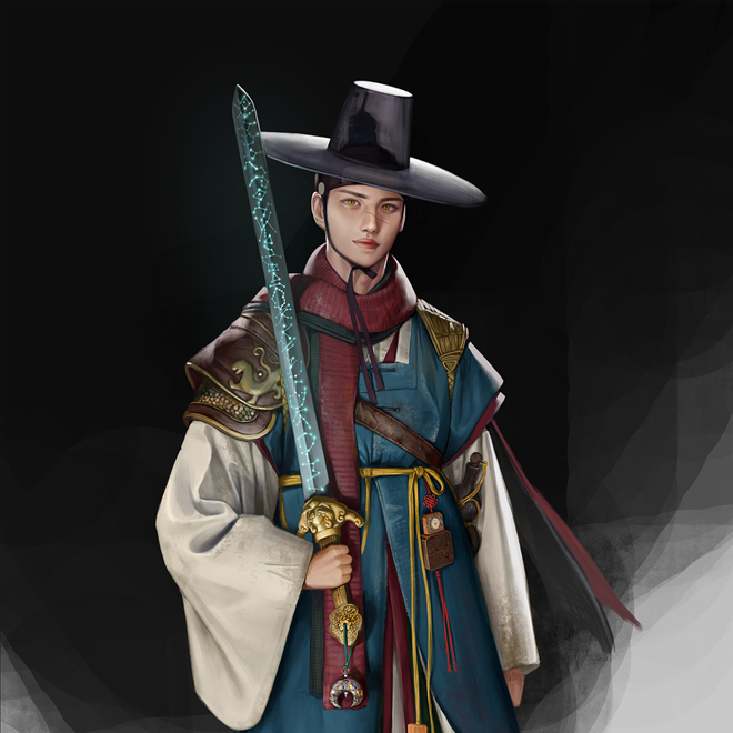 동양풍 남자 검사