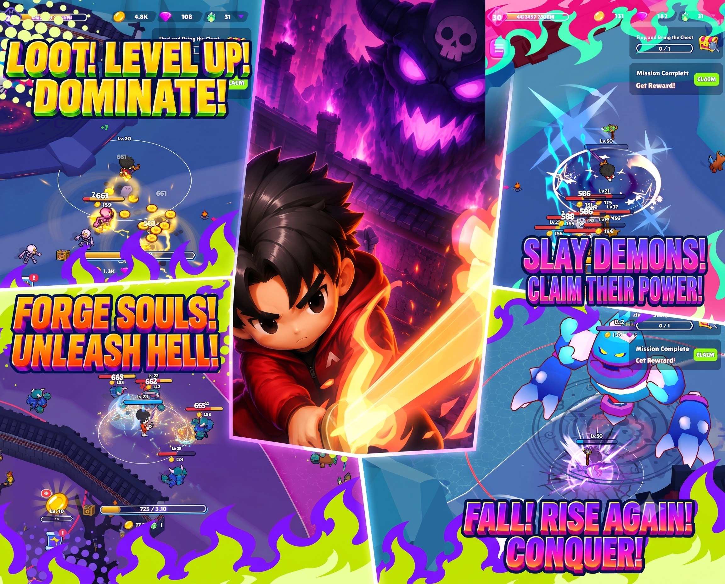 하이브리드 캐주얼 게임 Hell Hero
